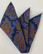 Macclesfield Madder Printed Silk Pocket Square MMPP-134